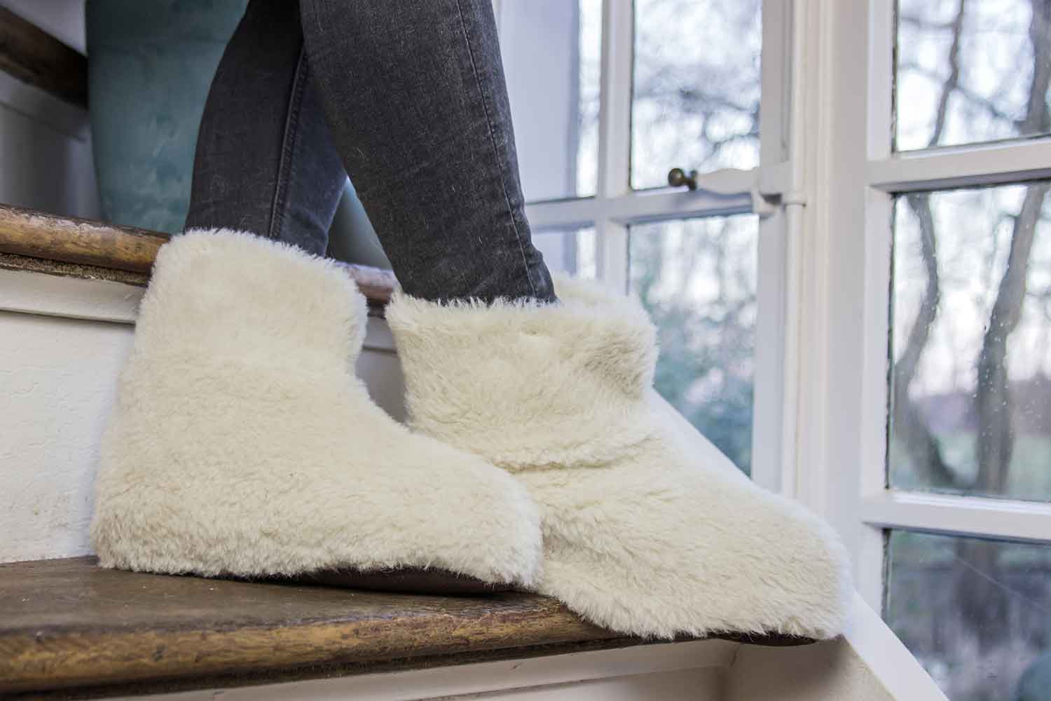 CityComfort Slipper Socken 3D Neuheit niedliche Tier gestrickte extra warme Hausschuhe super weiche Winterwolle 